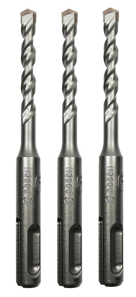 BOSCH Value Series SDS Plus Diameter X 110mm of Bits, 4.8mm (Pack 3) [SDS048110/3V]