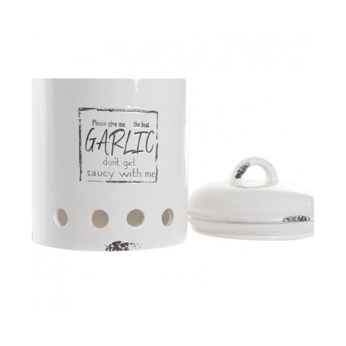 Boîte DKD Home Decor Blanc Dolomite Ail