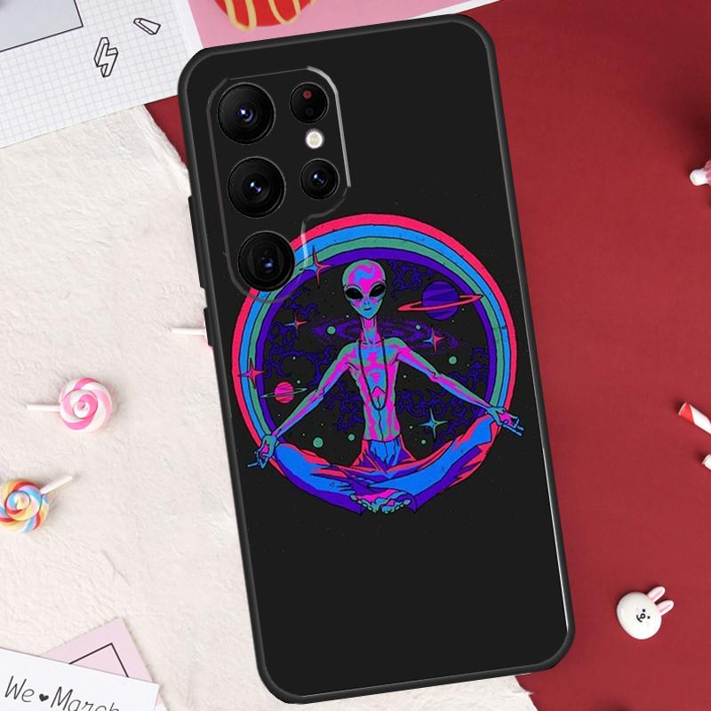 

Милый чехол-арт с инопланетянами для Samsung Galaxy S24 FE S20 FE S21 S22 S23 S25 S26 Ultra S10 Plus S25 FE Защитный корпус Galaxy S24