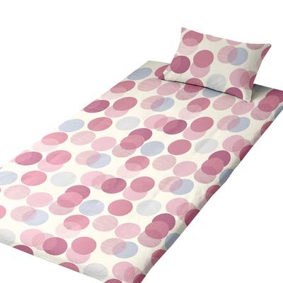 Merry Night Futon Easy To Put On and Take Single 105 X 215 Wide Easy To All "Dot" Cover, Off, L-Zipper, 100% Cotton, Pink, Long, Approx. Cm, Opening,