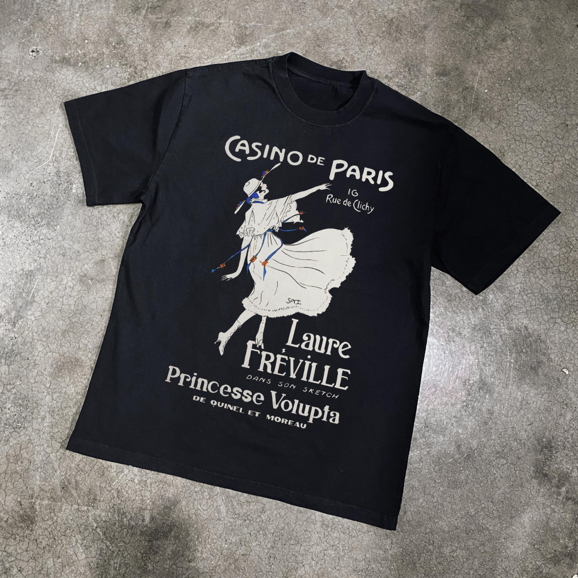 

Paris Vintage T-Shirt Men Women Retro French Art Graphic Cotton Short Sleeve Streetwear Tee 5XL різнокольоровий