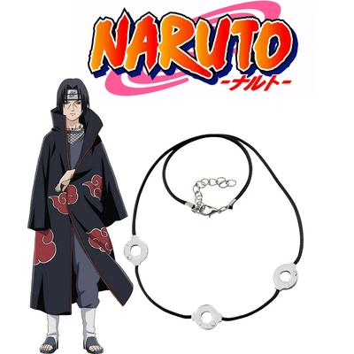 Japanese Ethnic Titanium Necklace for Men Women, 3-Loop Ninja Choker Cosplay Jewelry, Gothic Adjustable Steel Neck Chain Unisex Gift