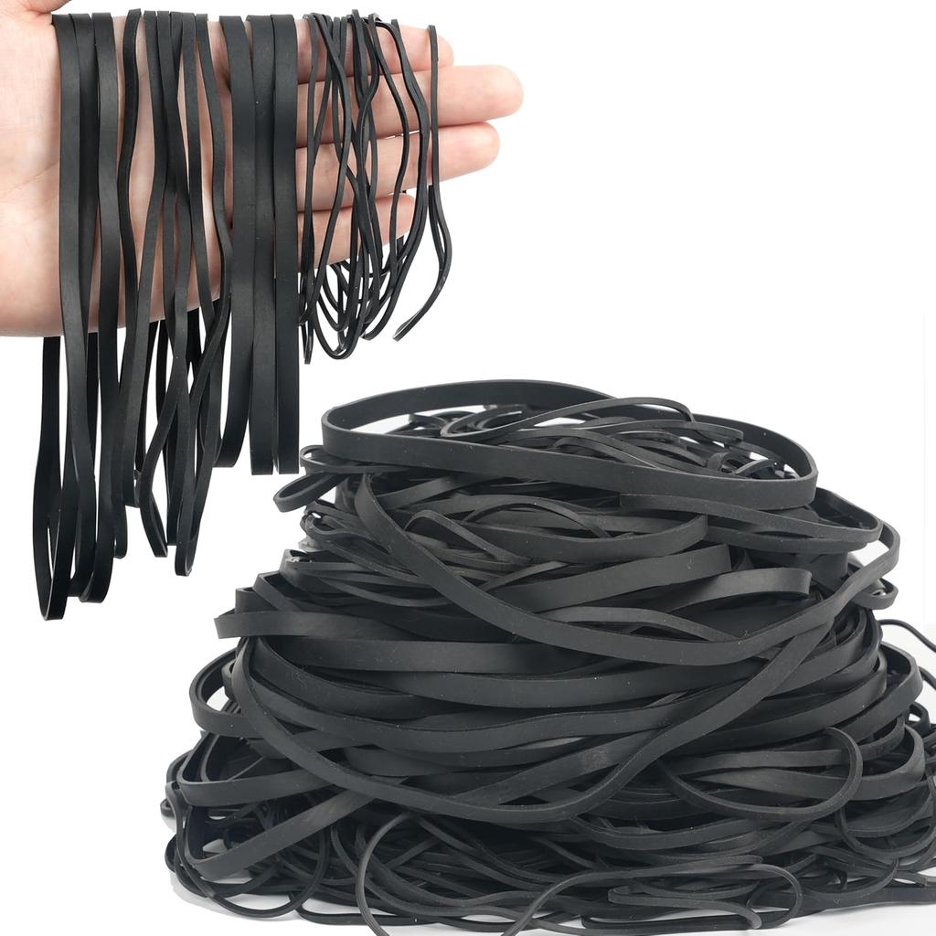 HAIDIBAO-Rubber Bands Assorted Sizes 0.5lbs large rubber bands heavy duty Elastic Bands 4 sizes black rubber band for Office supplies