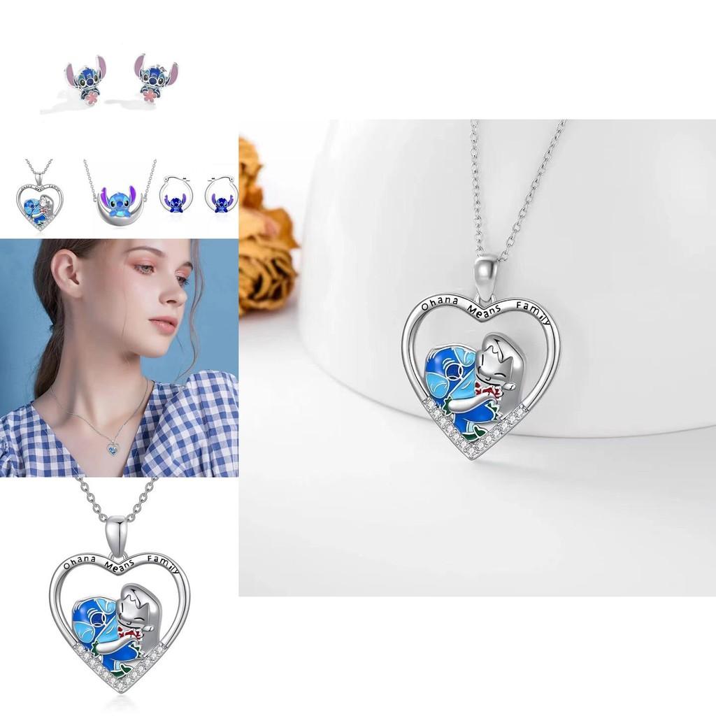 Delightful Cartoon Style Bear And Girl Friendship Necklace Perfect For Gift Giving