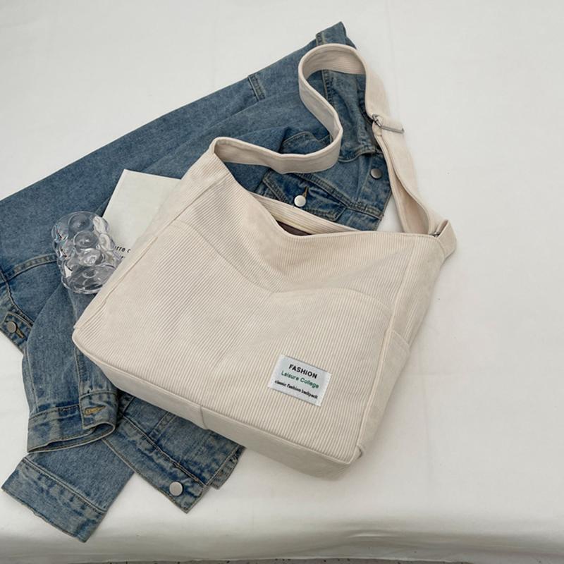 

Corduroy Women s Solid Color Top Handle Shoulder Bag Women Trend Aesthetic Luxury Large Capacity Shopper Crossbody Bag ARI 39x13x32cm