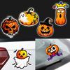 Creative Pumpkin Vehicle Stickers Weatherproof Adhesive Decals For Cars Trucks Halloween Theme Party Decoration