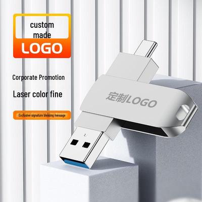 Dysk flash USB typu C o podwójnym zastosowaniu do komputerów i telefonów komórkowych. Kompatybilny z 3.1 Biznes, Samochody