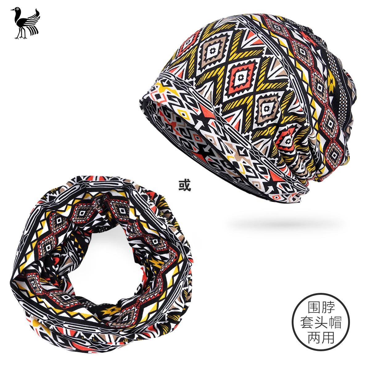 

Мужские и женские тонкие материалы весна и осень хлопок узор для спорта на открытом воздухе бег солнцезащитный крем модный шарф сумка головной убор elastic/dual purpose кофейный