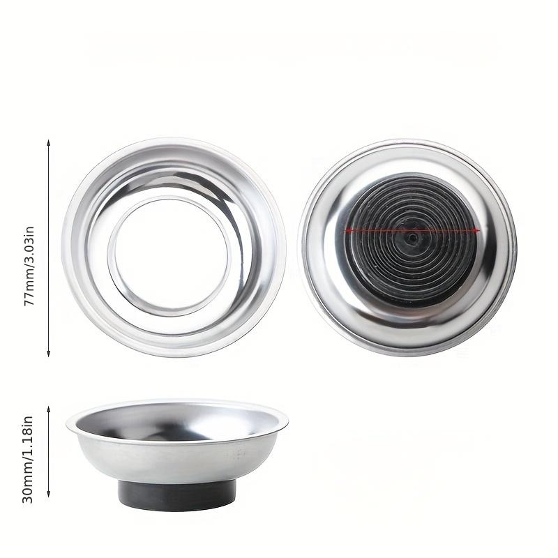 

Авторемонт Магнитная миска Защита от потери Нержавеющая сталь Поддон для хранения аппаратных инструментов Аппаратные аксессуары Магнитный поддон серый