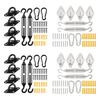 40pack Weather Resistant Stainless Steel Shade Sail Sunshades Net Clip for Garden and Patios Use