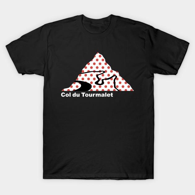 

Men Black Print T-shirt Col Du Tourmalet - Kom No-Cut Transfer Paper Print Cotton Tshirt S чорний