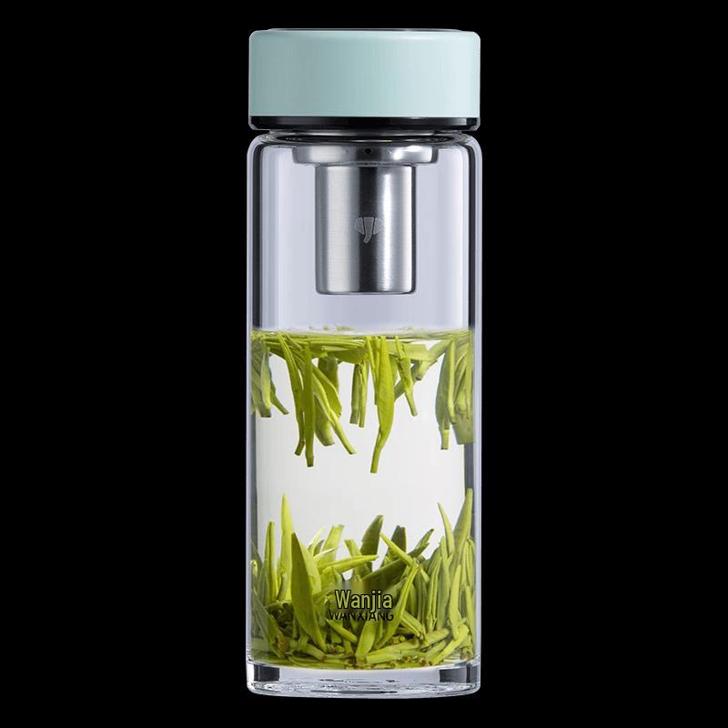 WANXIANG Portable Single-Layer Glass Water Bottle