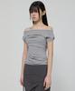 Peulleeoeob Draped Top (Fl-130_Gray)
