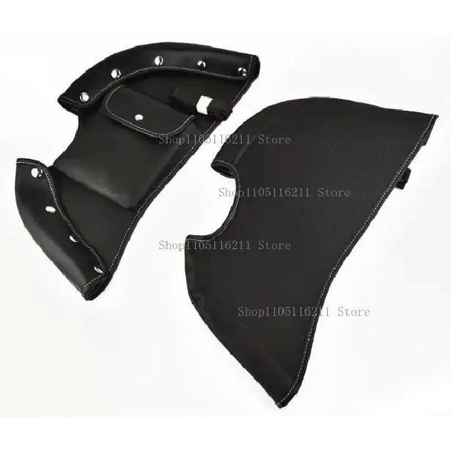 Motorcycle Accessories Lowers Chaps Leg Warmer Wind Deflectors Engine Guard Leather Bag Black Fit For Indian Chieftain 2014-2025