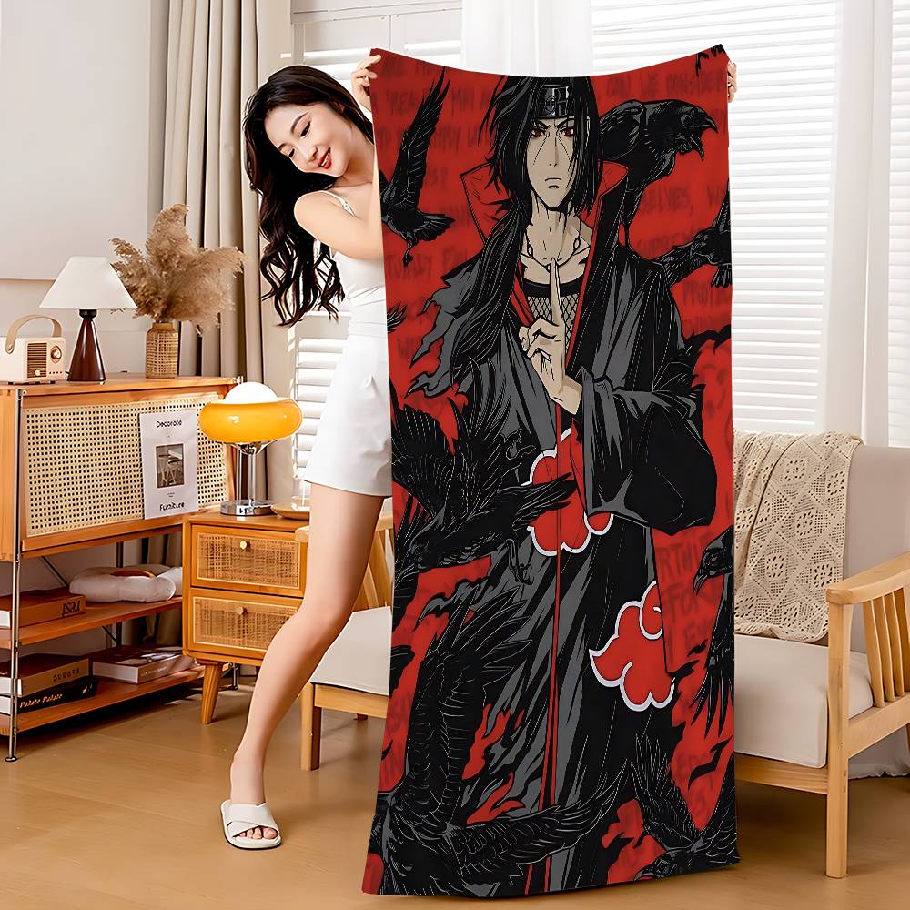 Cool W-Uchiha Itachi-H Beach Towel For Kids Personalized Bath Towel Pool Towel Vacation Gift Picnic Towel Party Gift