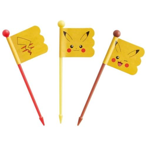 Skater Lunch Picks 9 Pieces Pocket Monster Pikachu Face 23 LKP4-A