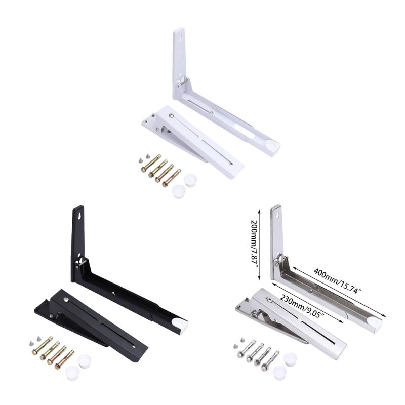 Retractable Arms Wall Shelf Wall Mount Metal Kitchen Organizers Telescopic Shelf Foldable Support Stainless Steel Mount