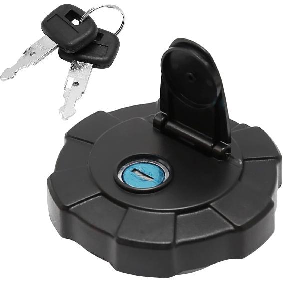 Fuel Cap Excavator Diesel Tank Cover With 2 Keys Replacement For Kubota Skid Steer Loader SVL75-2 SVL90-2 SVL95-2 KX41-3 KX91-3S KX91-3S2 U35-4