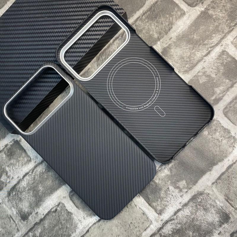 Magnetic Kevlar Fiber Case IPhone 17 Pro Max Carbon Protective Cover