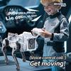 Smart Mechanical Animal Toy Remote Control Robot Dog Toy, Programmable Stunt Wolf Interactive 2.4G RC Pet with Voice & Sound, Gift for Toddlers