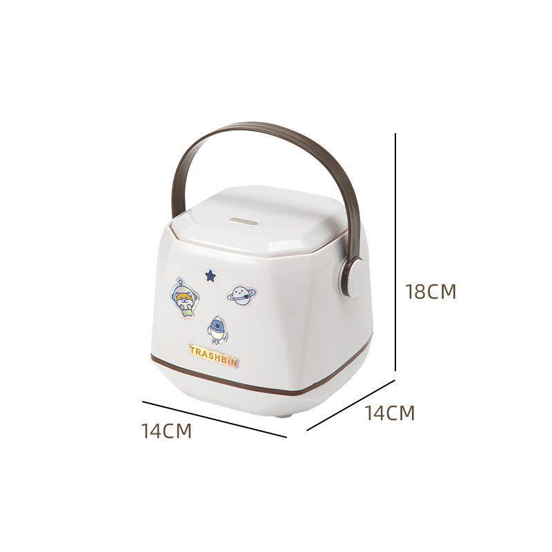 Push-Type Desktop Trash Can - Stylish Waste Basket for Home, Office, or Car