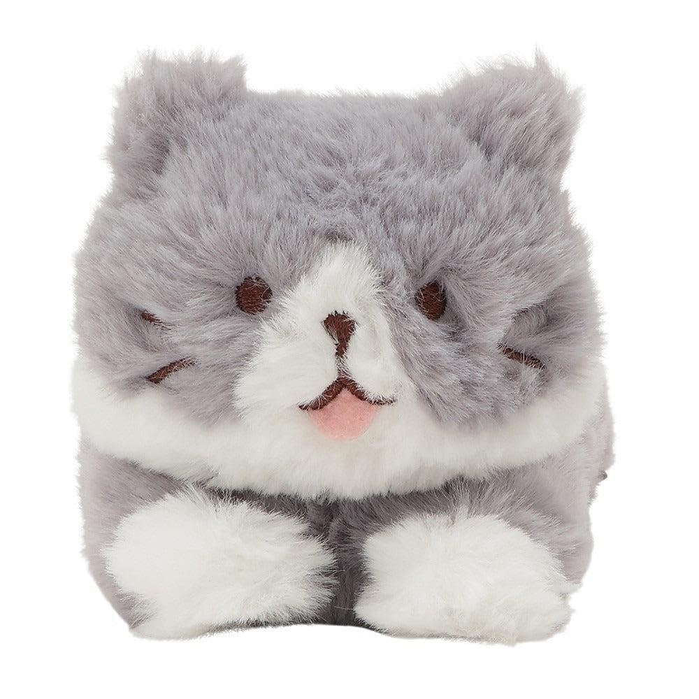 Cute, fluffy cat plush toy with armrest function, perfect as a gift or present. A character-themed, soothing gift. Happinz (Hatch)