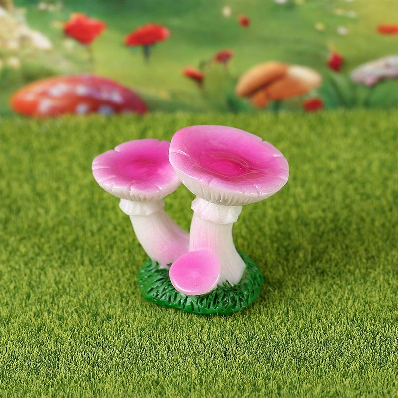 Forest Micro-Landscape Mushroom Ornaments DIY Resin Crafts for Succulent Pots and Garden Decor