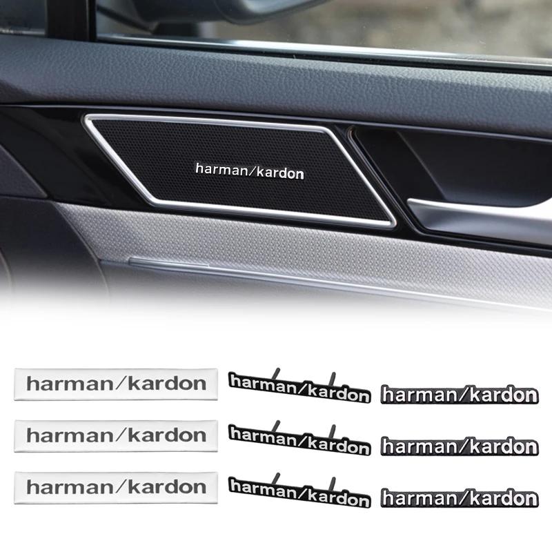 5pcs 10pcs 100pcs For A m G W204 W205 W203 W211 W212 W213 W201 W210 W124 Aluminum harman/kardon Car Styling Audio Stickers