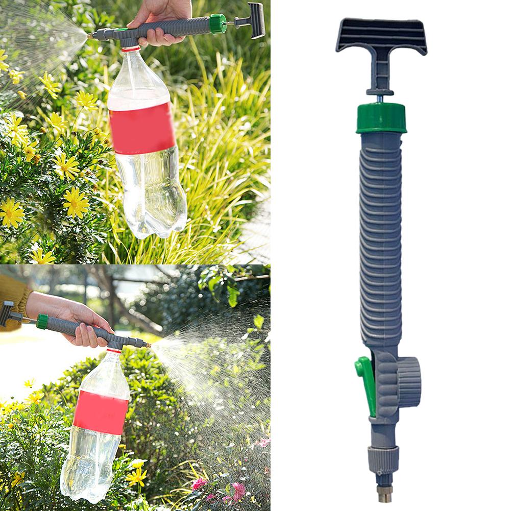 Manual Pump Sprayer For Beverage Bottle Universal Handheld Water Spray Head For Garden Flower Watering Household Cleaning