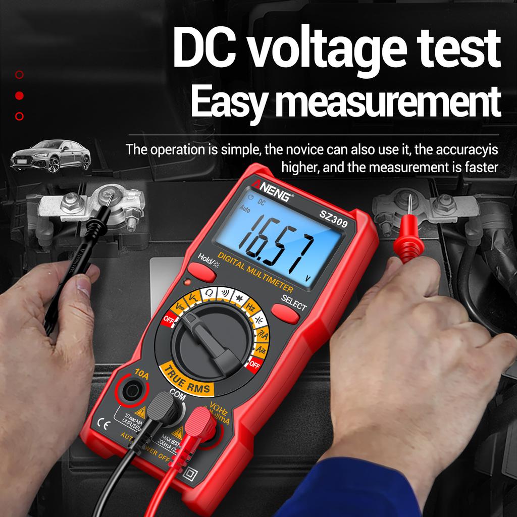ANENG SZ309 Smart Multimeter 1999 Count High Precision Electrical Tester LCD Backlight ACDC