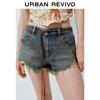 UR Women's Vintage Washed Denim Shorts