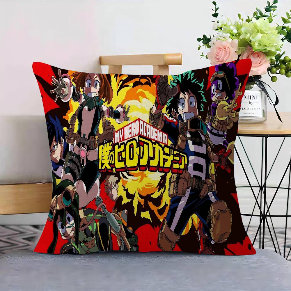 Anime M-My Hero Academia Cushion Cover Polyester Sofa Cushions Decorative Throw Pillows Home Decoration Pillowcover