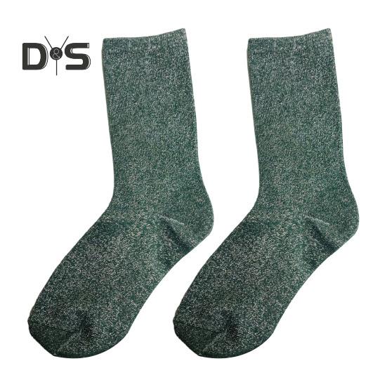 Glitzernde Söckchen für Damen, glitzernde metallische Crew-Socken, glänzende Socken, dünne Baumwollsocken für den Sommer für Damen und Mädchen