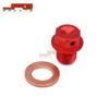 RZR570/800/900/1000 Motorcycle Red/Black Oil Drain Screws