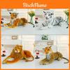 Plush Tiger Stuffed Animal Realistic Soft Toy Pp Cotton Filling Hug Pillow