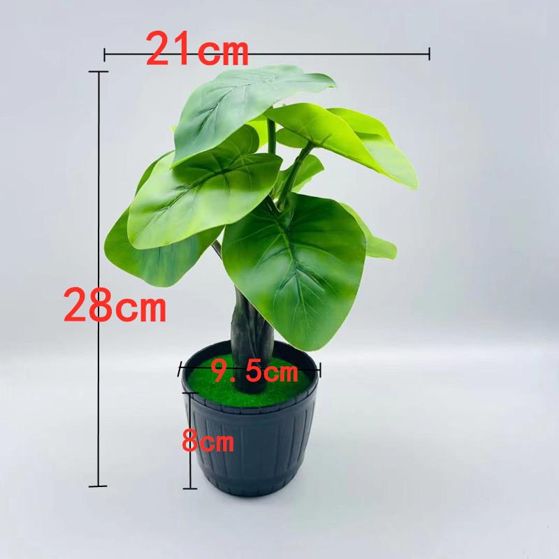 Leaf Taro Simulation Monstera Deliciosa Artificial Plant Bonsai Decor Indoor