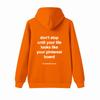 Don't stop Hoodie Loose Plus Hoodie, Kangaroo Pocket Letter Hoodie