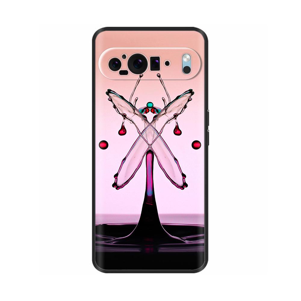 Phone Case For Google Pixel 10 Pro XL Soft Silicone TPU Painted Back Cover for Google Pixel10 Pro XL Black Shockproof Protector