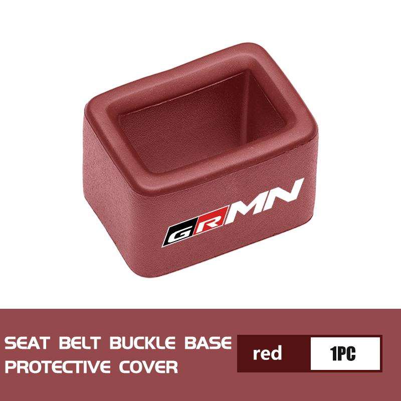 For Toyota Car Seat Safety Belt Buckle Base Clip Protection Cover Crown GR Corolla YARIS Auris C-HR Hilux Vios Prius