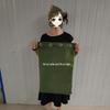 Thickened Large Canvas Bag in Army Green & Black - Jute Woven for Moving, Packing, or Luggage Document