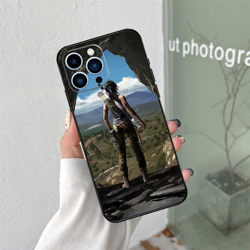 Lara Croft Tomb Raider Case For iPhone 16 15 11 12 13 14 Pro Max Plus XS X XR 12 13 Mini Back Cover