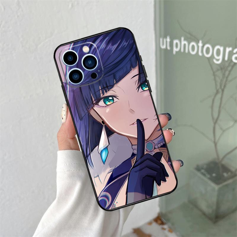 

Yelan Genshin Impact Silicone Soft Case For iPhone 17 Air 11 15 16 14 Pro Max 12 13 Mini 16 Plus 16e Back Cover iPhone 17 Pro