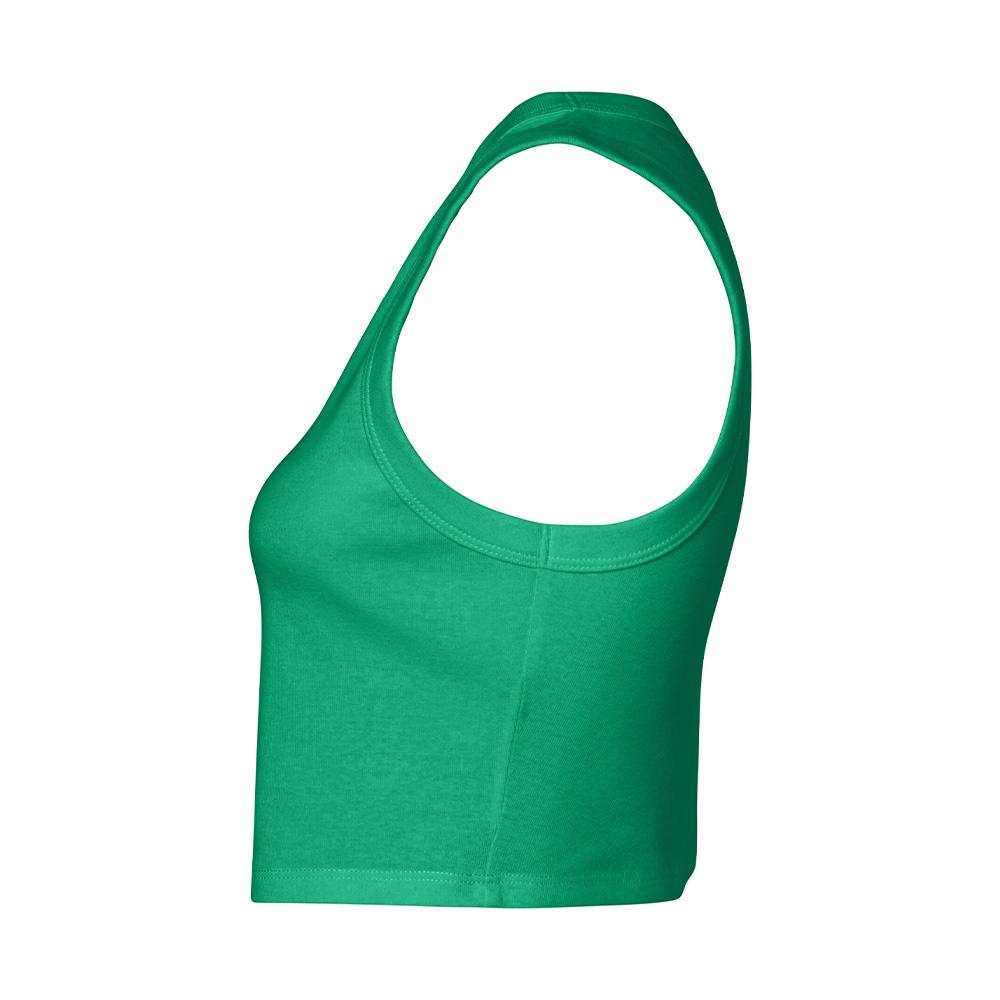 Bella + Canvas Womens/Ladies Plain Micro-Rib Muscle Crop Top
