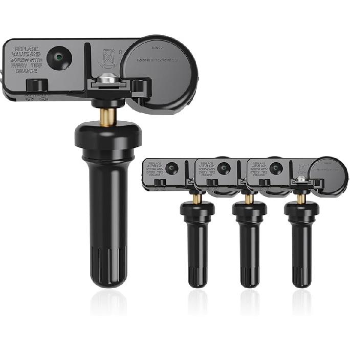 TPMS Sensor 4-Pack GM,315Mhz Tire Pressure Monitor Sensors Compatible With GM Chevy Buick GMC Pontiac Hummer Saturn Replace OE#13581558 13586335
