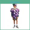 Grape Cartoon Cosplay Costume For Kids And Adults Fruit Theme Performance Wear
