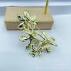 Peach Flower Adornment Formal Event Jewelry Handmade Flower Clothing Jewelry Alloy Texture for Special Occasions