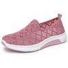  NEW Summer Korean Mesh Comfortable Women Shoes Breathable Hollow Sports Walking Sneakers Casual Flat Ladies Dance Shoes