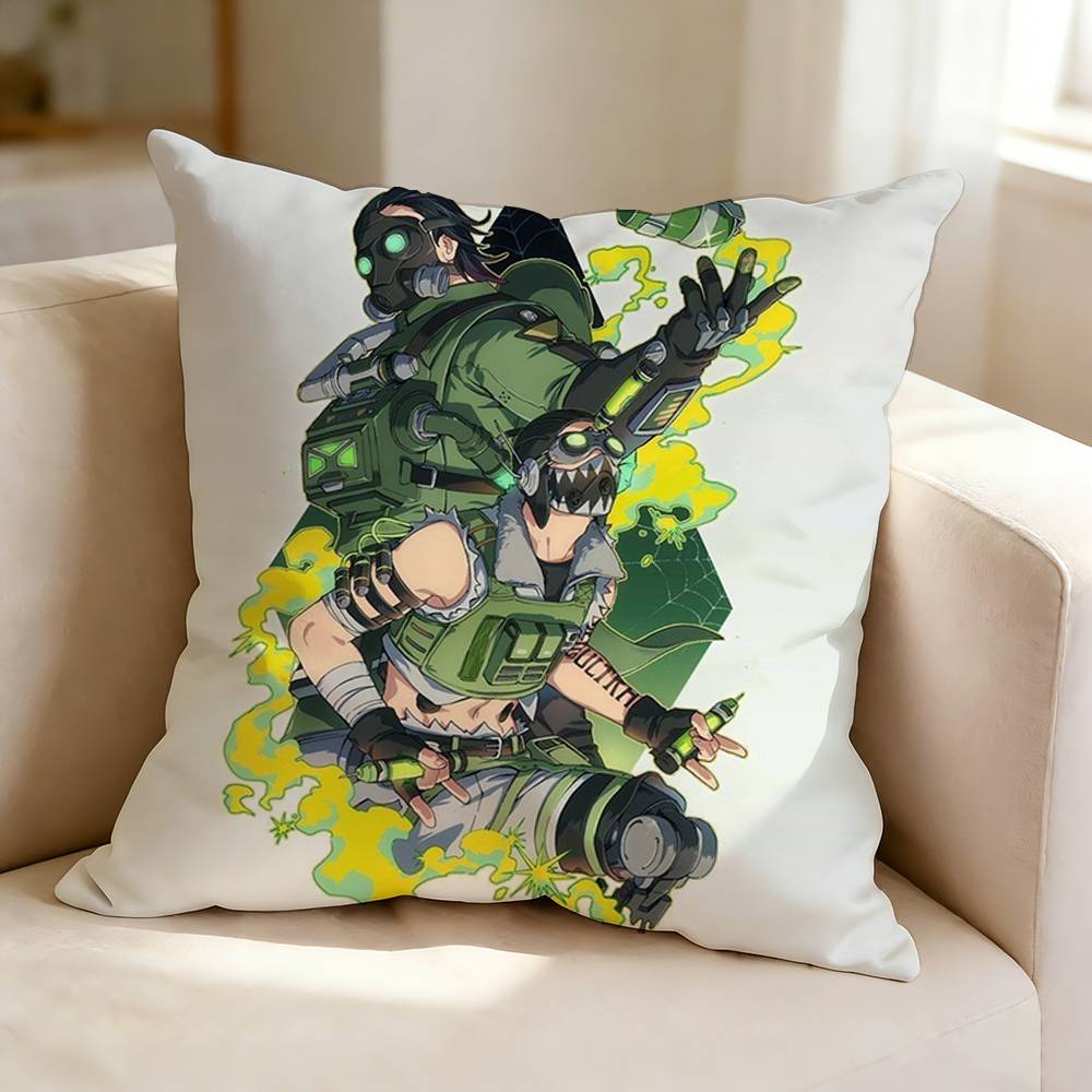 Tactical shooter A-Apex L-Legends Square Double-Sided printed Pillow Case Bedroom Bedside Pillow Sofa Cushion Cover