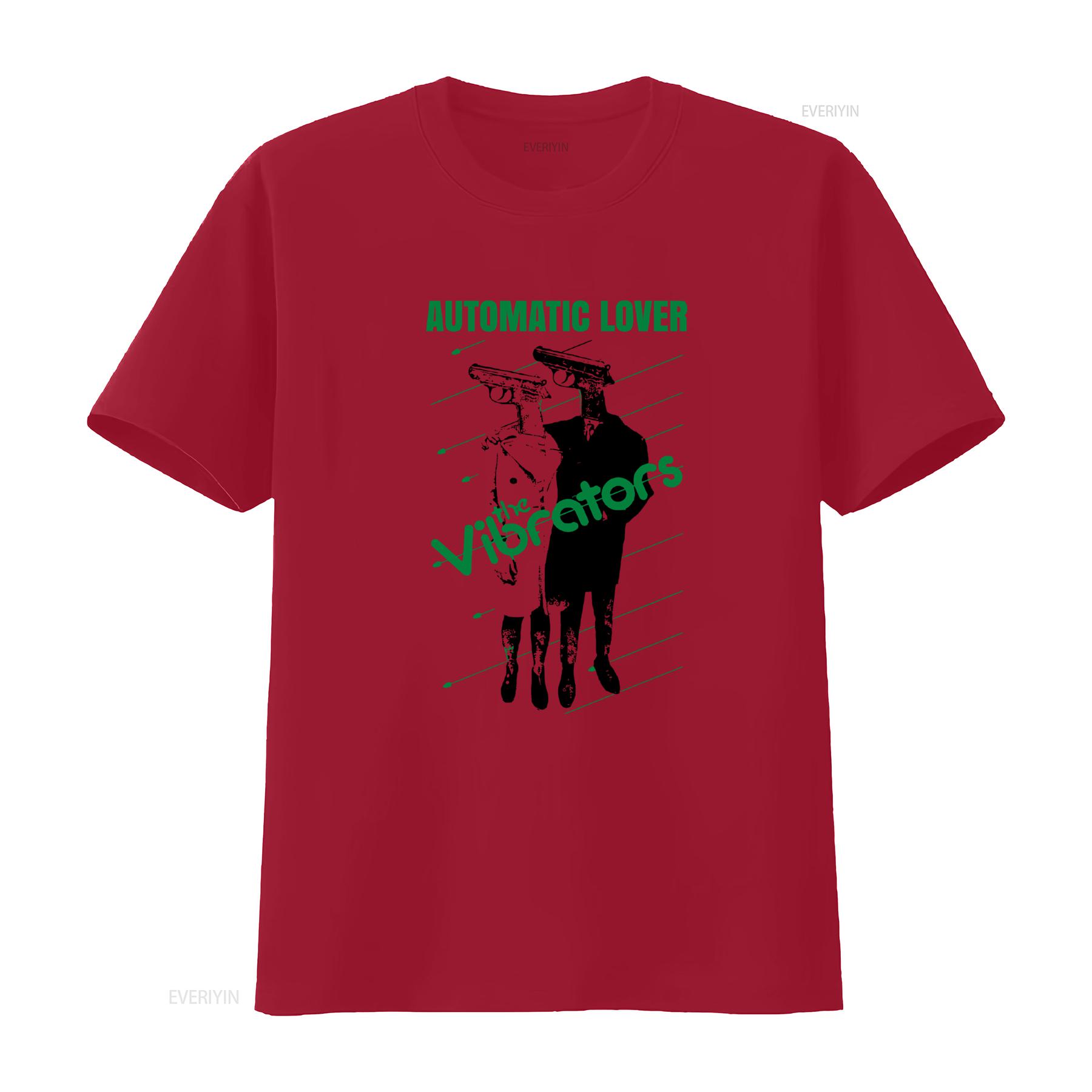 

The Vibrators Automatic Lover Punk Rock Retro Music T Shirt Unique Idea for Enthusiasts vintage Washed streetwear Versatile S