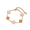 Four-leaf Clover Bracelet - Women's Luxury 18k Gold Plated Sparkling Bracelet